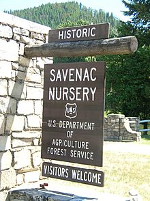 Welcome Sign at Historic Savenac Tree Nursery