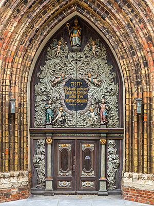Western portal of St Nikolai in Stralsund-2614