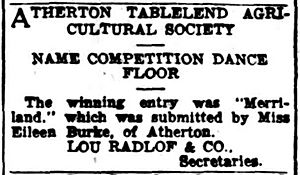 Winning name, Cairns Post, 21 July 1950, page 10