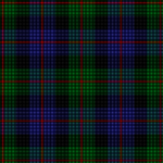 42nd Regiment 'coarse kilt with red' tartan, centred, zoomed out