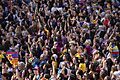 Ada Colau rep les jugadores del Barça femení després de proclamar-se campiones d’Europa 06