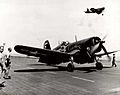 Alan Shepard's 105th Sortie with F4U-4 on USS Franklin D. Roosevelt