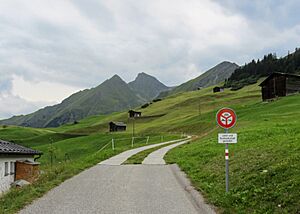 Ausserberg road in Tenna