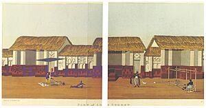 BOWDICH(1819) p344 PLATE 9 - COOMASSIE, PART OF ADAM STREET