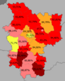 Belarusians in Minsk and Minskaja voblasć, Belarus (2009 census)