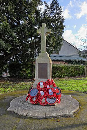Belmont War Memorial, looking south-east