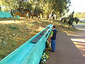 Boer War Memorial scene