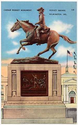 Caesar Rodney monument. Rodney Square, Wilmington, Del (62226)