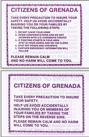 Citizens of Grenada-US leaflet