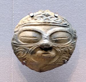 Clay mask, Jomon period 1000-400 BC