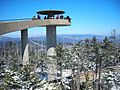 Clingman's Dome Tower on a Sunny, Snowy Day