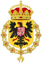 Coat of Arms of Ferdinand I and Maximilian II as Kings of the Romans.svg