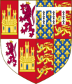 Coat of Arms of John of Gaunt, First Duke of Lancaster (as Crown of Castile Pretender)