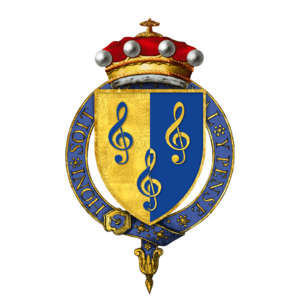 Coat of arms of Andrew Lloyd Webber, Baron Lloyd-Webber, KG