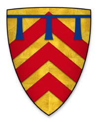 Coat of arms of Gilbert de Clare, heir to the earldom of Hertford