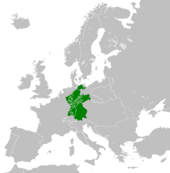 The Confederation of the Rhine in 1812