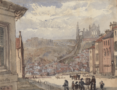DV307 no.138 Whitby from Abbey Terrace Oct 3 1861