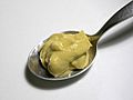 Dijon mustard on a spoon - 20051218