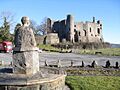 Dylan admires ....... the medieval Laugharne castle - geograph.org.uk - 1708250