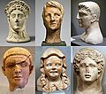 Etruscan votive heads IV-II century BC
