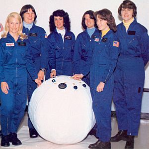 First Six Women Astronauts with Rescue Ball - GPN-2002-000207
