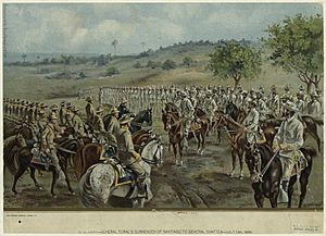 General Toral's surrender of Santiago to General Shafter, July 13th, 1898.jpg