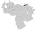 Grallaricula cumanensis map