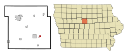 Location of Ellsworth, Iowa