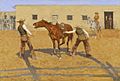 His First Lesson, 1903, Frederic S. Remington