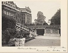 Holland House in 1907 by J. Benjamin Stone - Garden Steps