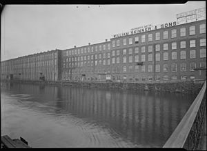 Holyoke, Massachusetts - Scenes. The Canal, the best tradition of a home industry, founded elsewhere and... - NARA - 518296.jpg