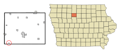 Location of Pioneer, Iowa