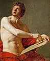 Ingres Academic study of a male torso