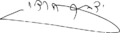 Isaac Herzog Signature HE