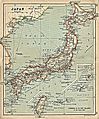 Japan with inset map Formosa and Riu-Kiu Islands from A Literary and Historical Atlas of Asia, by J.G. Bartholomew. J.M. Dent and Sons, Ltd. 1912