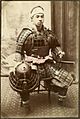 Japanese warrior in armor. (10797305704)