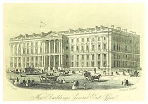 LONDON ILLUSTR(1872) p1.101 GENERAL POST OFFICE