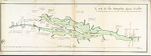 Lac Champlain (Nouvelle-France) 1739