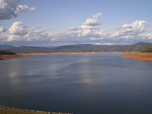 Lake oroville in butte county