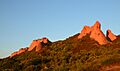 Las Médulas in sunset