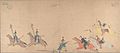 Ledger Drawing - Cheyenne warriors fighting Mexican Lancers