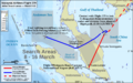 MH370 initial search Southeast Asia