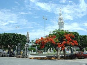 The main square of Jamay, Jalisco