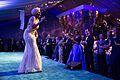Mary J. Blige performs during the State Dinner for President François Hollande of France, 2014