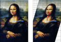 Mona Lisa eigenvector grid