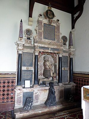 Monument Sir Michael Stanhope (died 1621) All Saints' Church Sudbourne