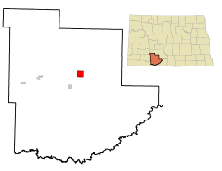 Location of Carson, North Dakota