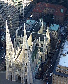 NYC - Top of the Rock - view of St. Patrick's Cathedral - panoramio
