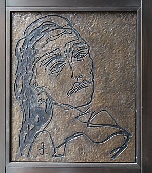 National Portrait Gallery door panel by Tracey Emin 01