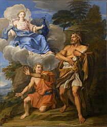 Noël Coypel, Story of Hercules - Juno and Hercules, 1699